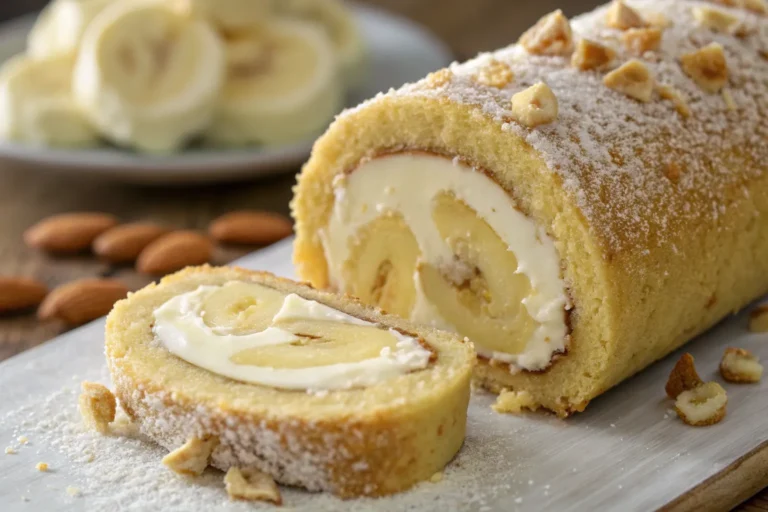 Banana Cake Cream Cheese Roll – A Sweet Slice of Comfort