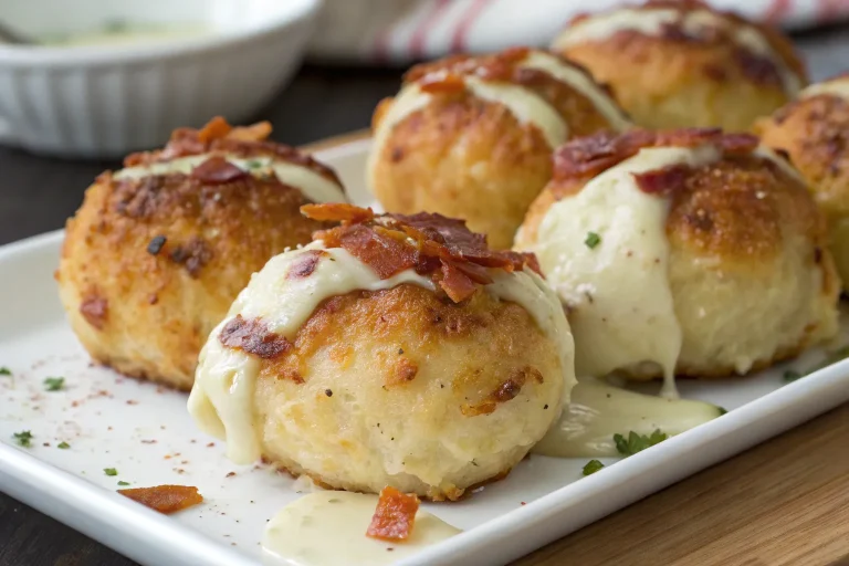 Buffalo Chicken Bacon Mozzarella Bombs