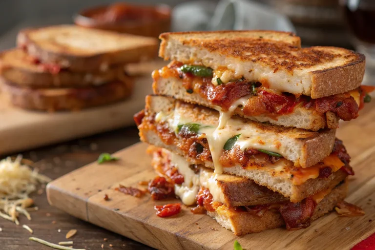 Pizza Grilled Cheese Sandwiches