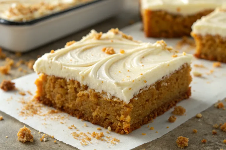 Pumpkin Bars with Cream Cheese Frosting
