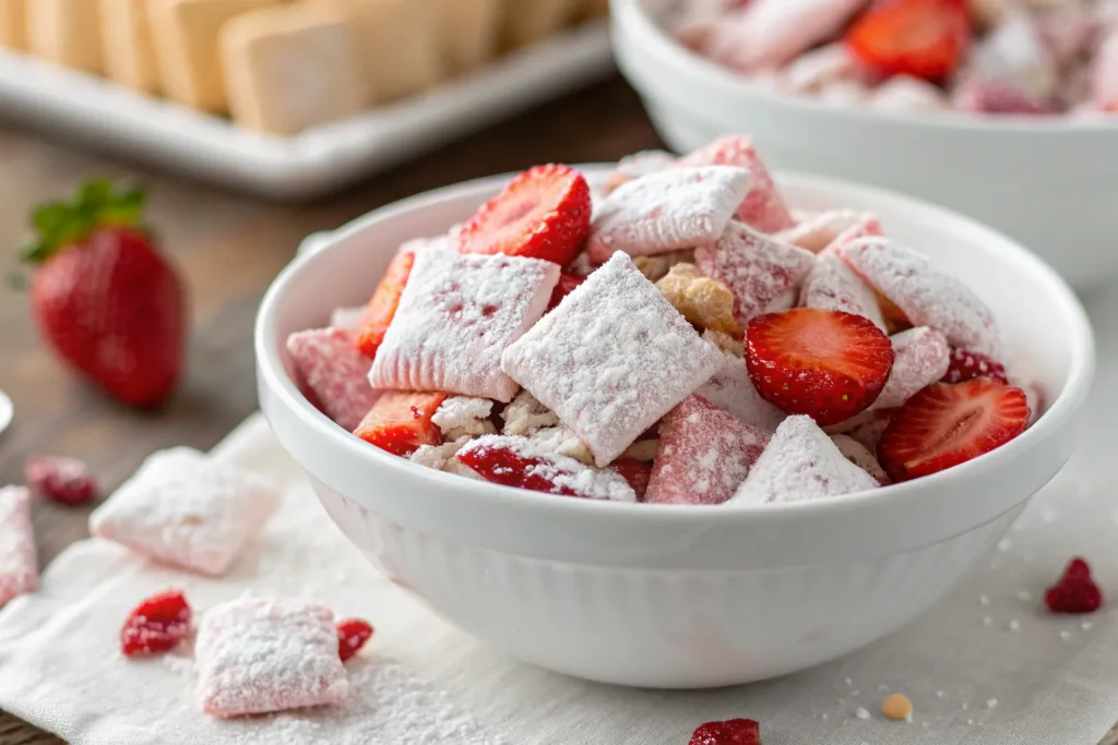 Strawberry Shortcake Puppy Chow