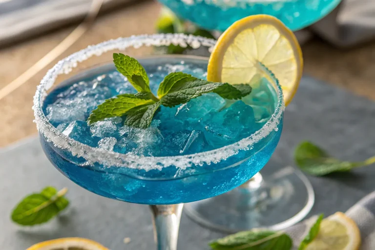 Vibrant Blue Mocktail – Refreshing Alcohol-Free Summer Drink