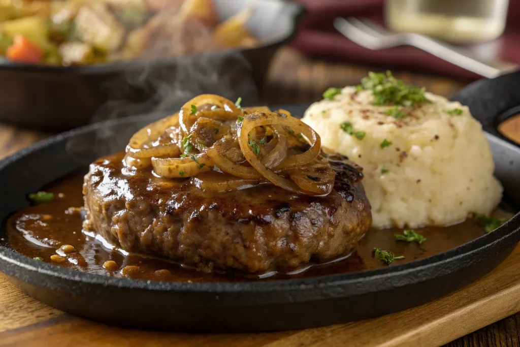 Hamburger Steak with Onions and Gravy