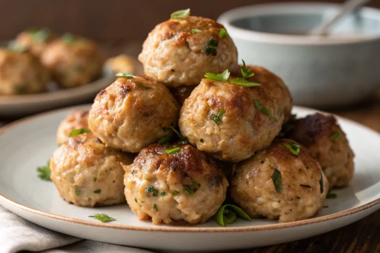 Apple and Sage Turkey Meatballs