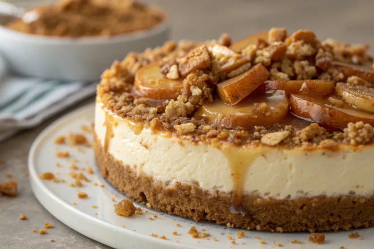 Apple Crisp Cheesecake
