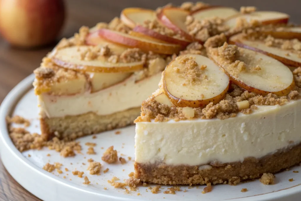 Apple Crisp Cheesecake