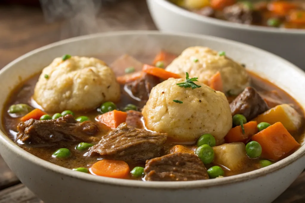 Beef Stew and Dumplings