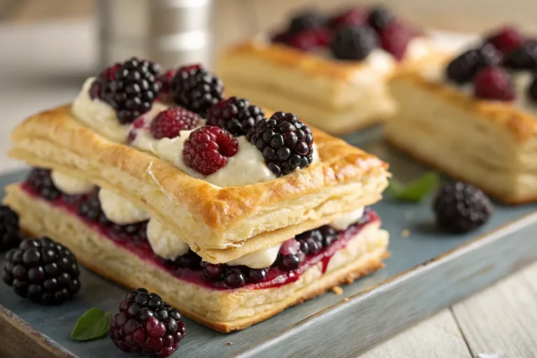 Blackberry Goat Cheese Puff Pastry
