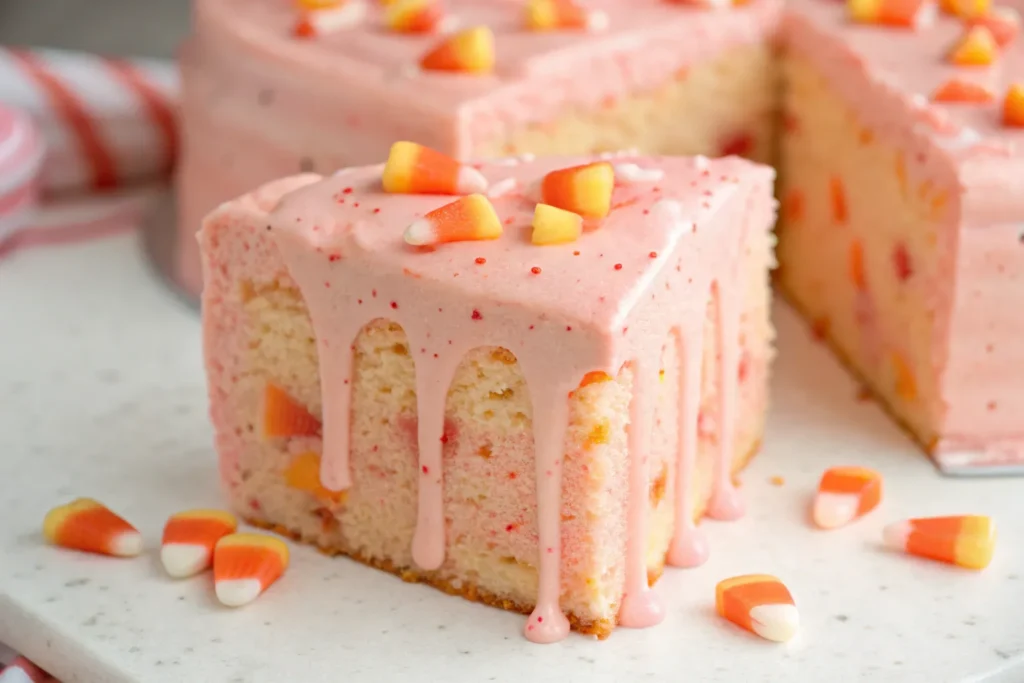 Candy Corn Poke Cake Recipe