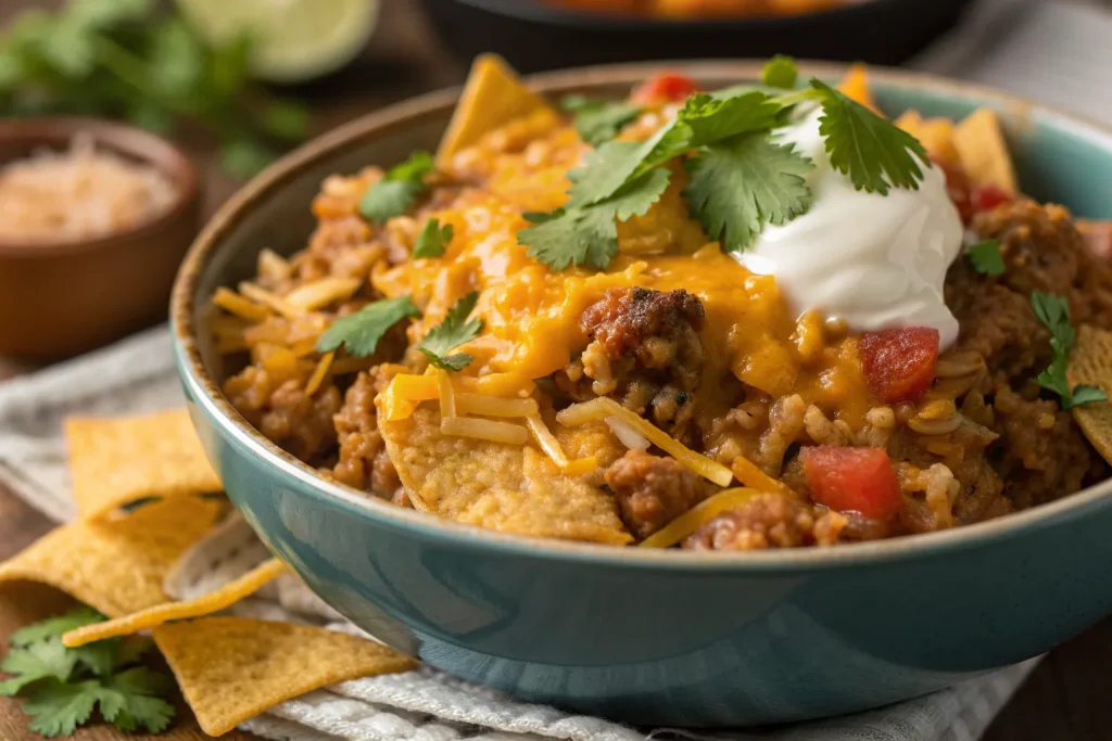 Cheesy Taco Rice Bowl