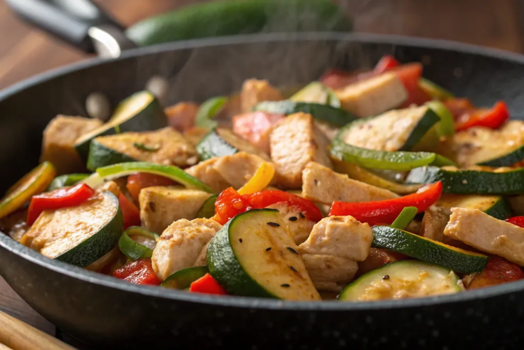 Chicken Zucchini Stir Fry