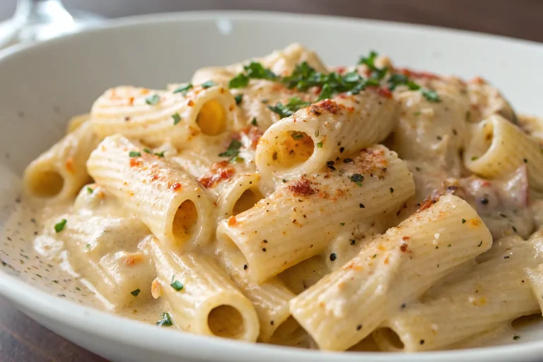 Creamy Rigatoni Alfredo Cajun