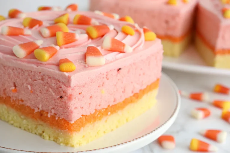 Candy Corn Poke Cake Recipe