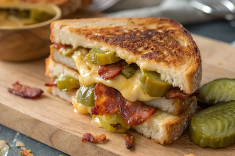 Dill Pickle Bacon Grilled Cheese