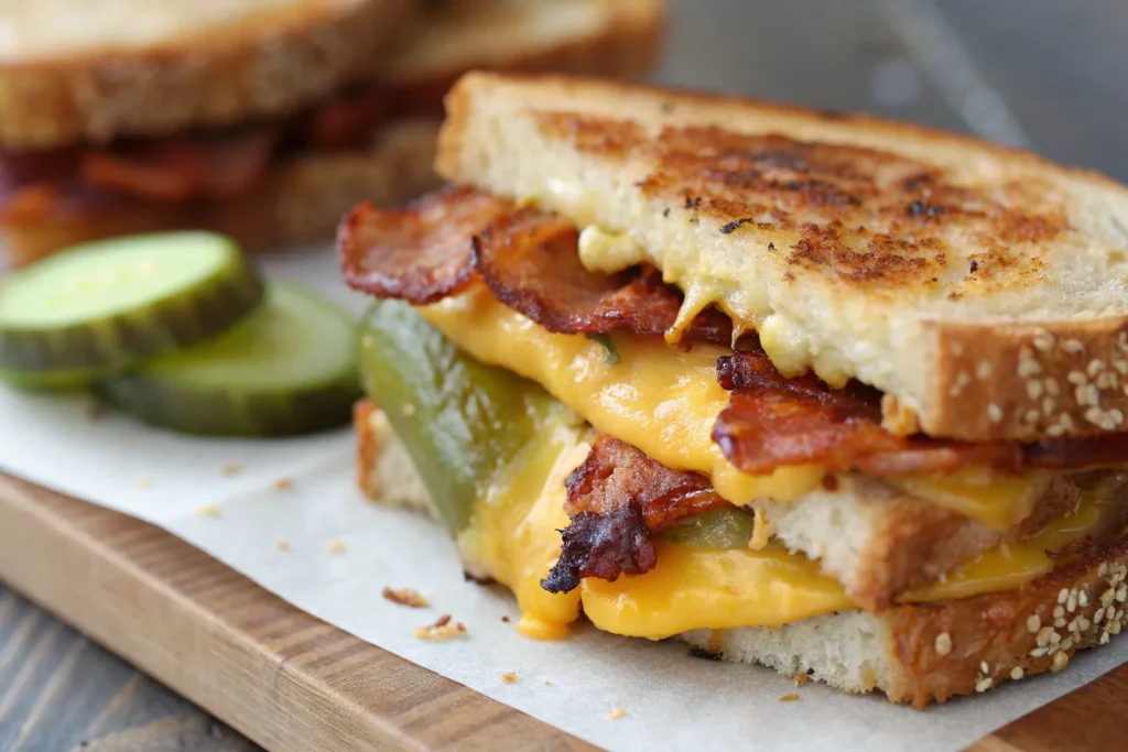 Dill Pickle Bacon Grilled Cheese