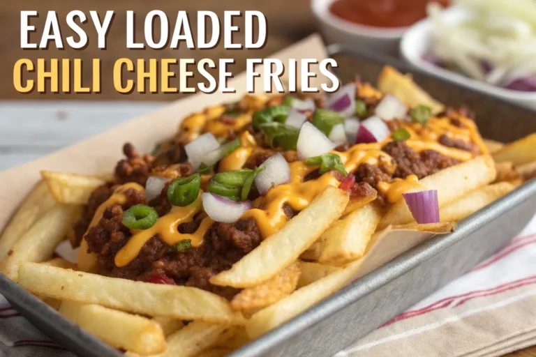 Easy Loaded Chili Cheese Fries