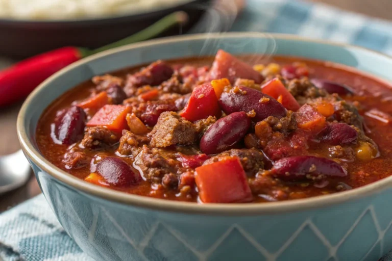 Easy Stovetop Chili with Ground Beef Ready in 30 Minutes