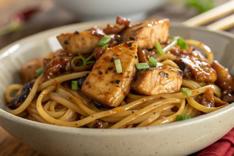 Garlic Chicken Lo Mein