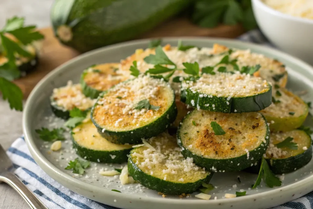 Garlic Parmesan Zucchini Tonight