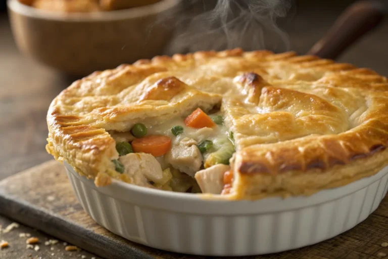 Golden Chicken Pot Pie with Buttery Crust