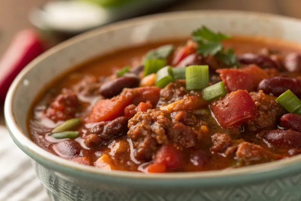 Ground Beef Stovetop Chili