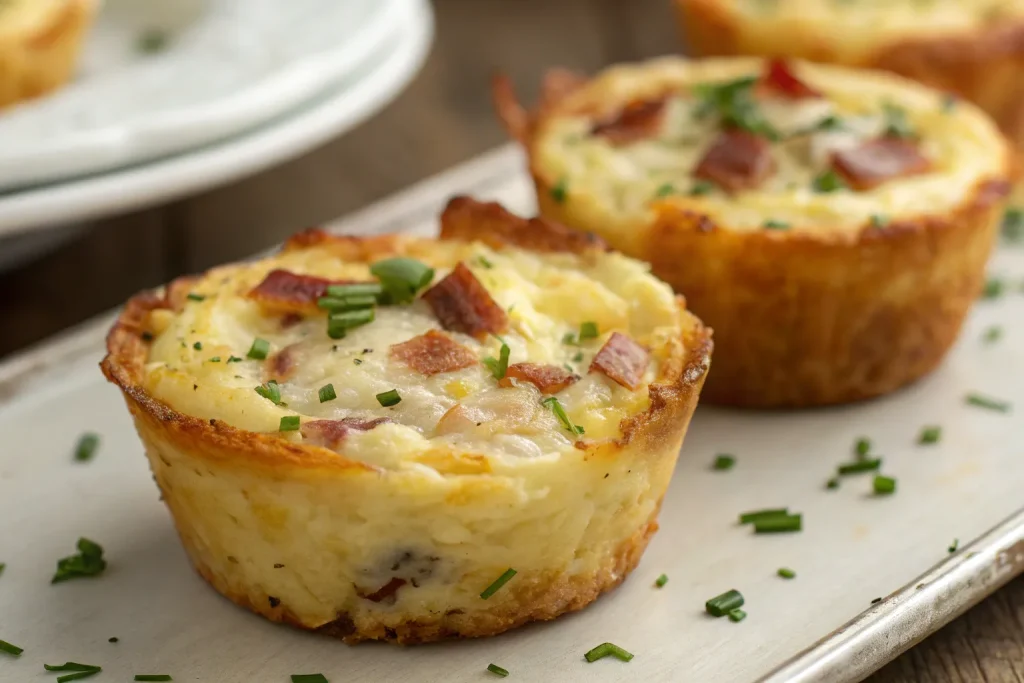Hash Brown Quiche Cups