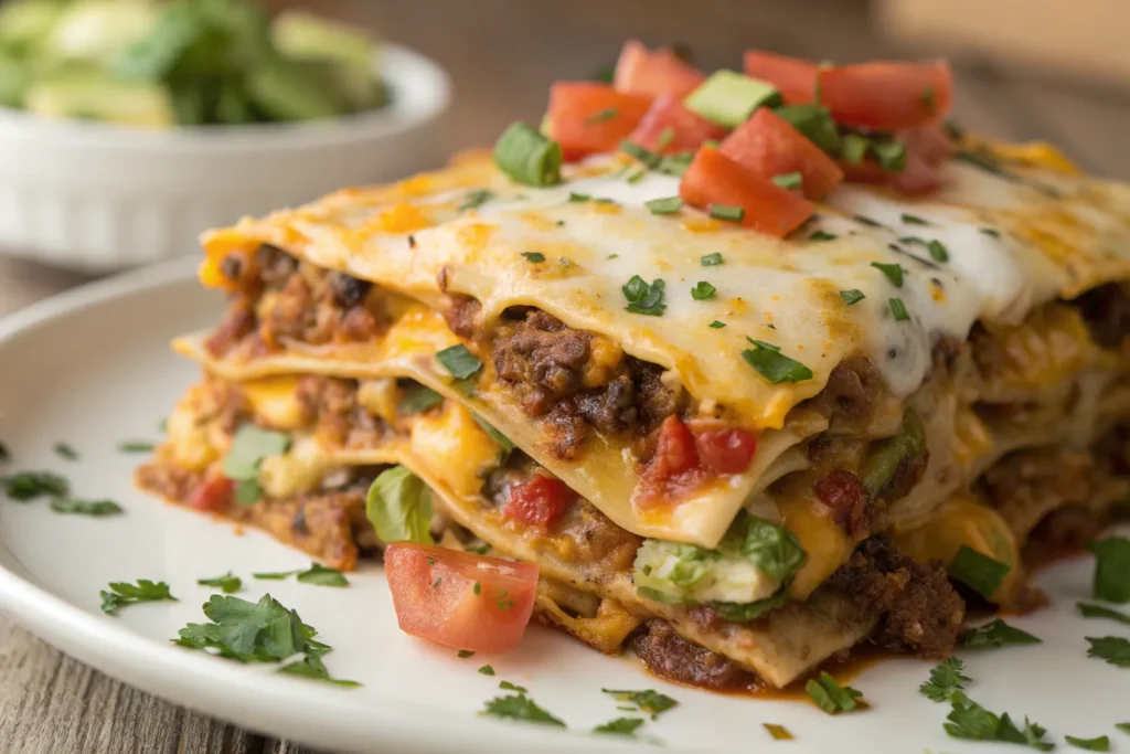 Heavenly Mexican Lasagna