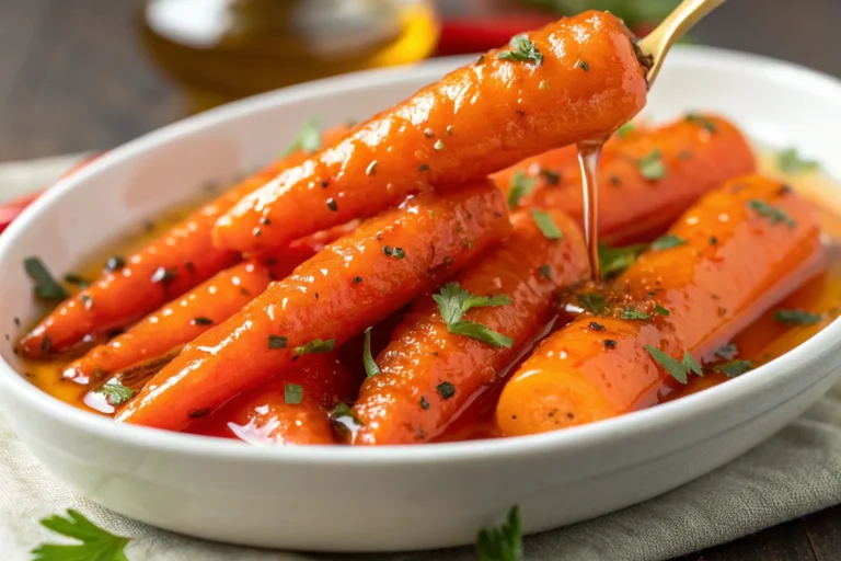 Hot Honey Pickled Carrots