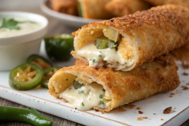 Jalapeño Popper Chicken Taquitos