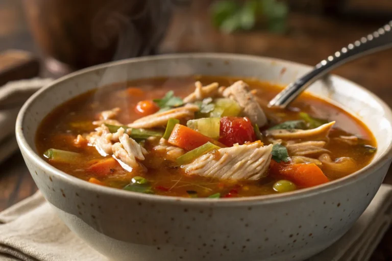 Leftover Rotisserie Chicken Soup