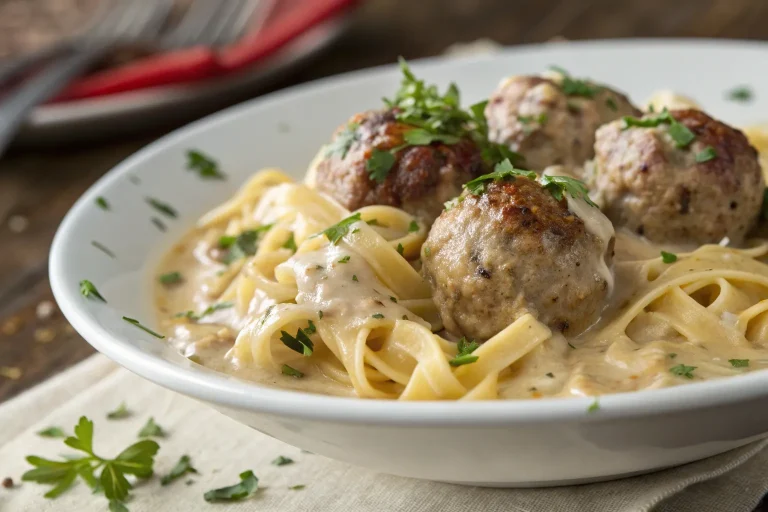 Meatball Stroganoff Dreamy Cream Sauce