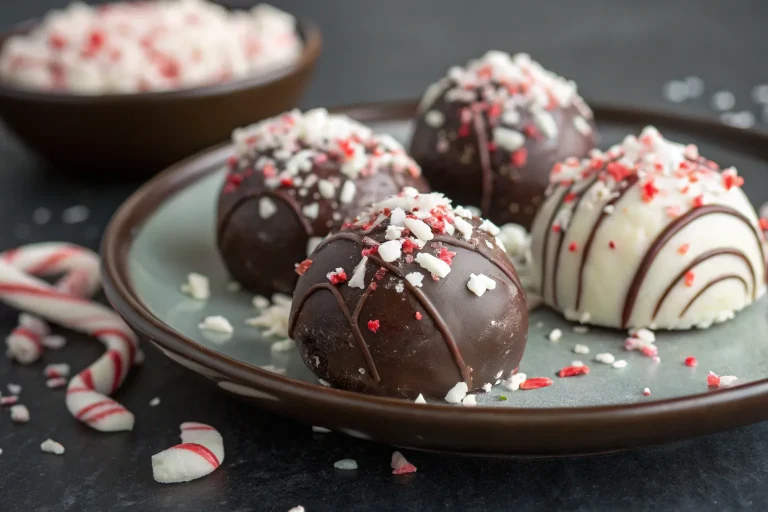 No-Bake Peppermint Bark Snowballs – A Holiday Favorite