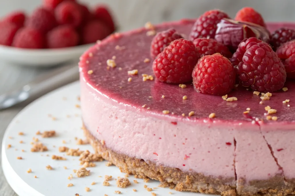 Pink Velvet Raspberry Cheesecake