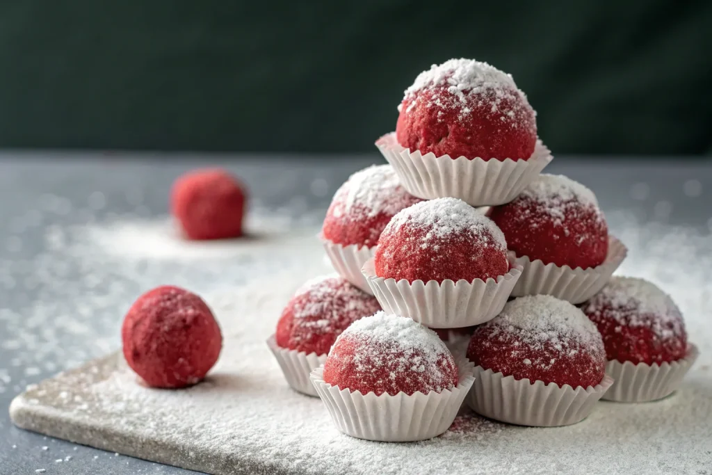 Red Velvet Snowballs – A Festive Holiday Treat