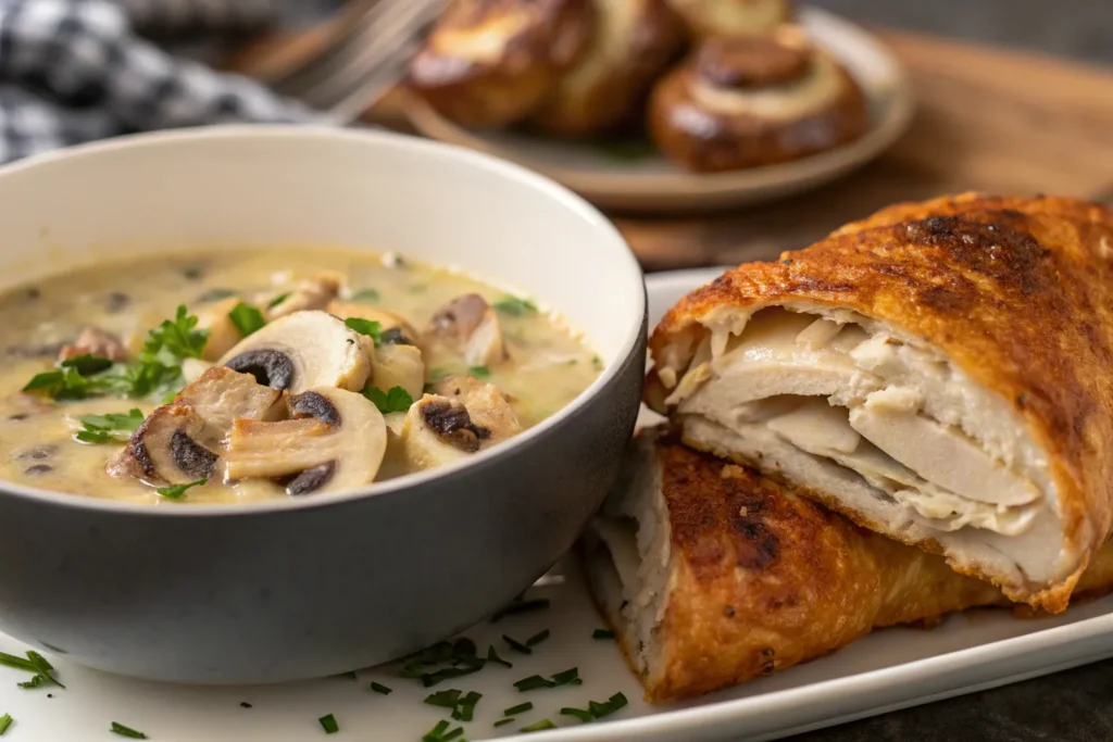 Rotisserie Chicken Mushroom Soup