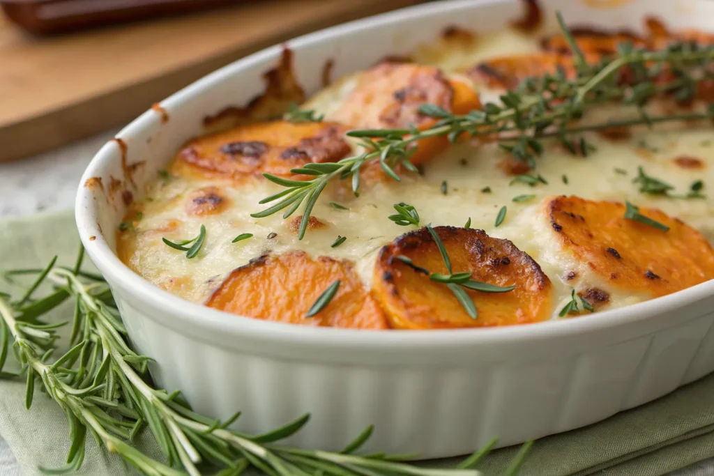 Sweet Potato Gratin Cheese