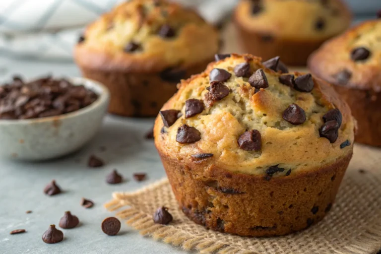 Banana Chocolate Chip Yogurt Muffins