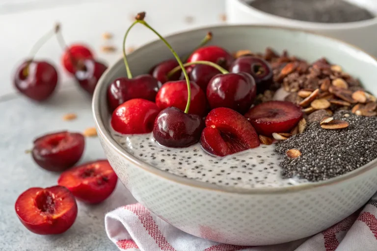 Cherry Chia Pudding Bowl – A Fresh & Nutritious Delight