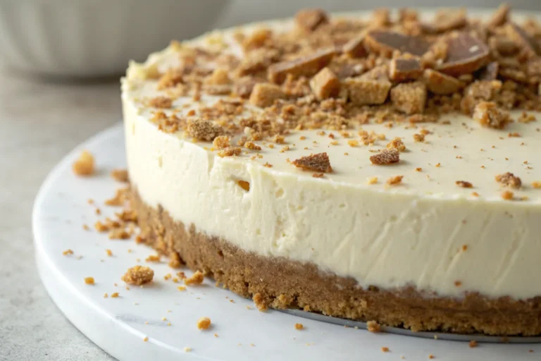 3 Ingredient No Bake Cheesecake