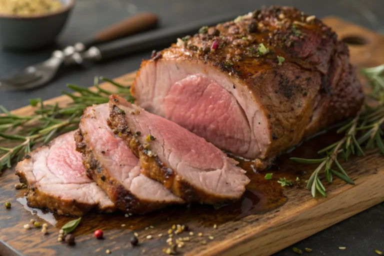 Slow Roasted Boneless Leg of Lamb