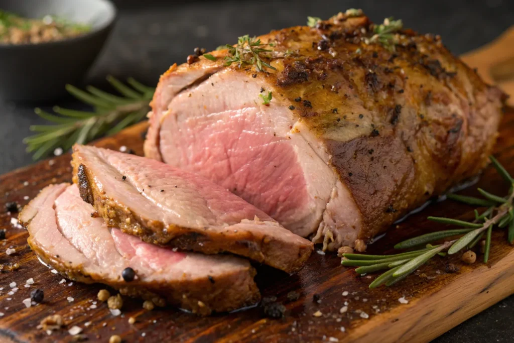 Slow Roasted Boneless Leg of Lamb
