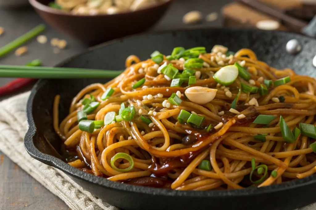 Hoisin Garlic Noodles Skillet