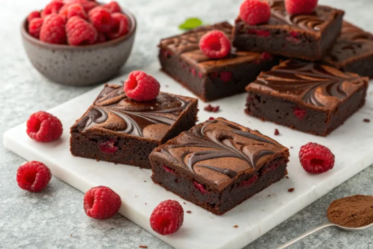 Raspberry Brownies Chocolate Swirl