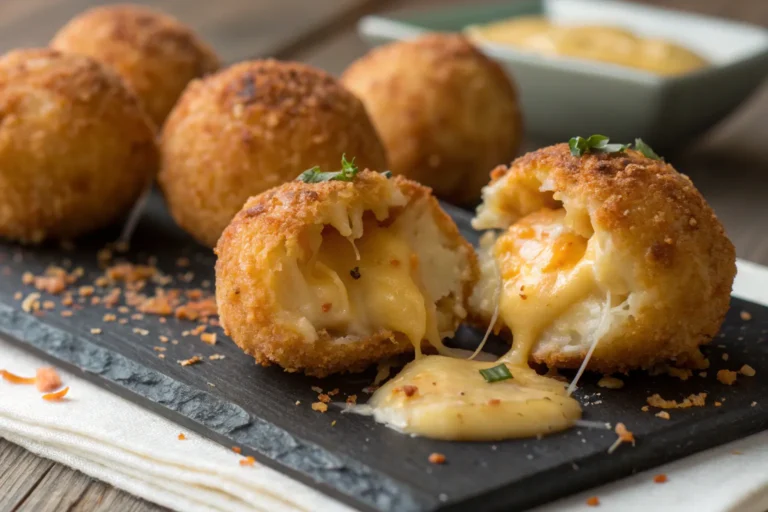 Crispy Potato Cheese Bombs