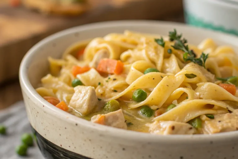 Best Chicken Pot Pie Noodles