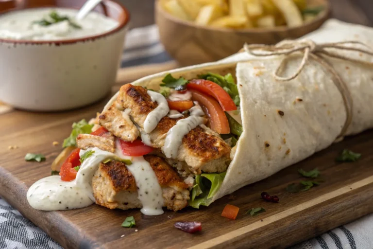 Chicken Shawarma with Creamy Garlic Sauce – Flavorful, Juicy, and Irresistible