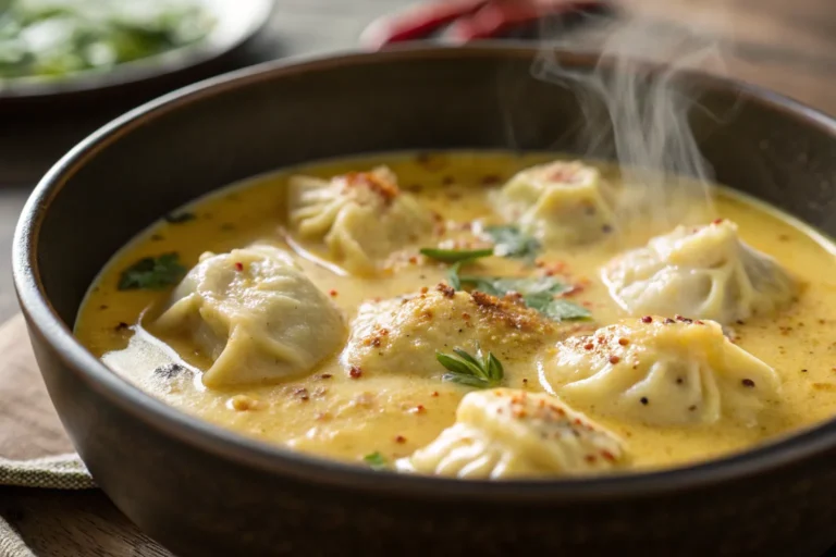Coconut Curry Soup with Dumplings