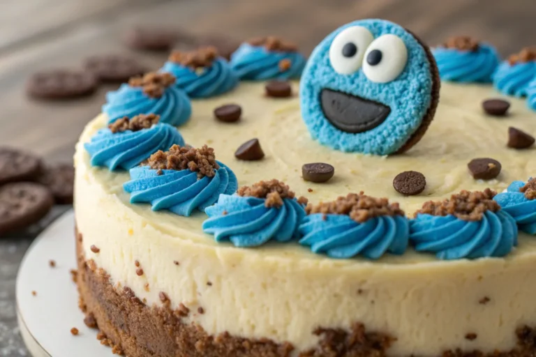Cookie Monster Cheesecake