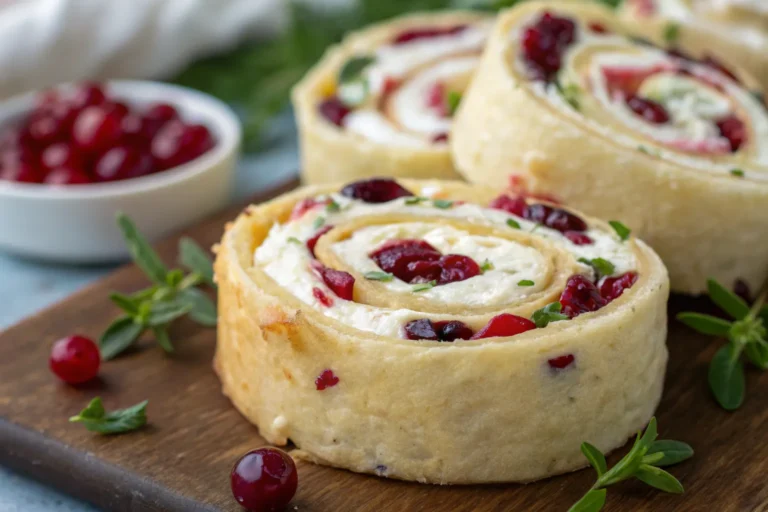 Cranberry Feta Pinwheels with Cream Cheese – Festive, Easy, and Flavorful