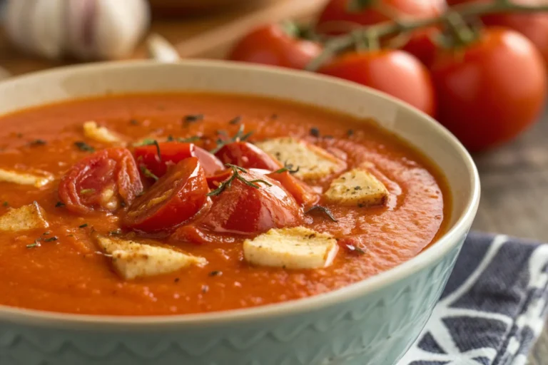 Creamy Roasted Garlic Tomato Soup